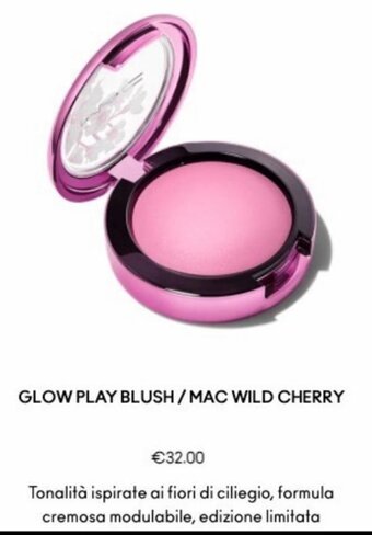 MAC Cosmetics Glow Play Blush/Mac Wild Cherry offerta