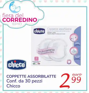 Spio Chicco Coppette Assorbilatte conf. da 30 pezzi offerta