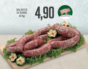 Supermercati Piccolo Salsicce di Suino Al Kg offerta