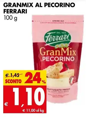 Tigros Granmix Al Pecorino Ferrari 100g offerta