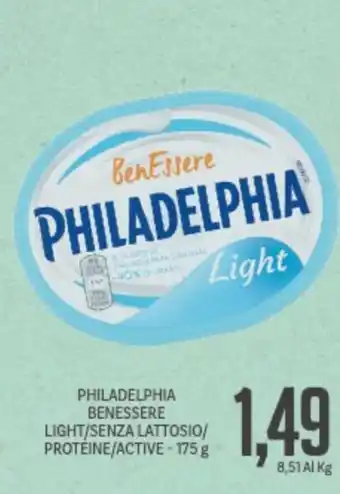 Supermercati Piccolo Philadelphia Benessere Light/Senza Lattosio/Proteine/Active - 175g offerta
