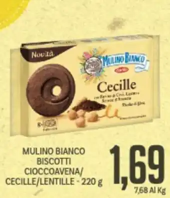 Supermercati Piccolo Mulino Bianco Biscotti Cioccoavena/Cecille/Lentille - 220g offerta