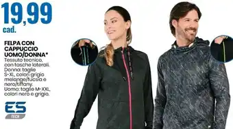 Eurospin Felpa con Cappuccio Uomo/Donna offerta