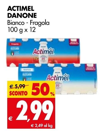 Tigros Actimel Danone 100g x 12 offerta