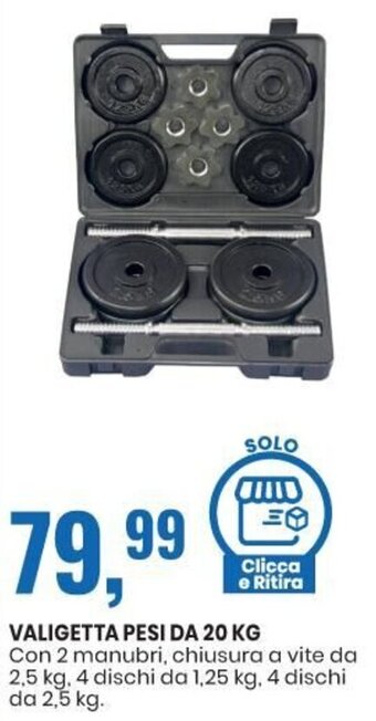 Eurospin Valigetta Pesi Da 20 kg offerta