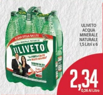 Supermercati Piccolo Uliveto Acqua Minerale Naturale 1,5 Litri x 6 offerta
