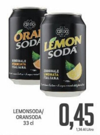 Lemonsoda/Oransoda 33 cl