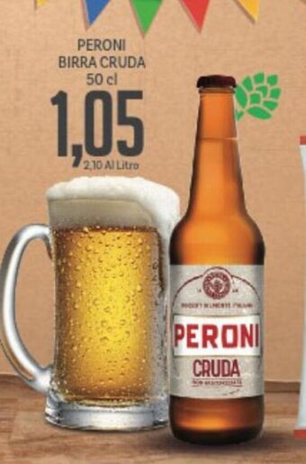 Supermercati Piccolo Peroni Birra Cruda 50 cl offerta