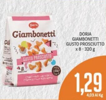 Supermercati Piccolo Doria Giambonetti Gusto Prosciutto x 8 - 320g offerta