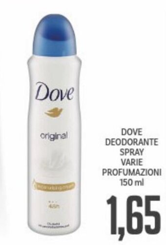 Supermercati Piccolo Dove Deodorante Spray Varie Profumazioni 150 ml offerta