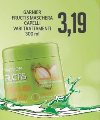 Supermercati Piccolo Garnier Fructis Maschera Capelli Vari Trattamenti 300 ml offerta