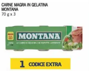 Supermercati Piccolo Montana Carne Magra in Gelatina 70g x 3 offerta