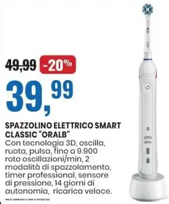 Eurospin Oral-B Spazzolino Elettrico Smart Classic offerta
