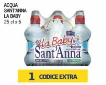 Supermercati Piccolo La Baby Sant'Anna Acqua 25 cl x 6 offerta