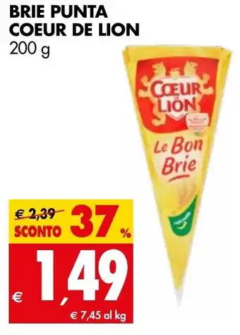 Tigros Brie Punta Coeur De Lion 200g offerta