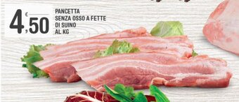 Super Carni Pancetta Senza Osso a Fette di Suino offerta