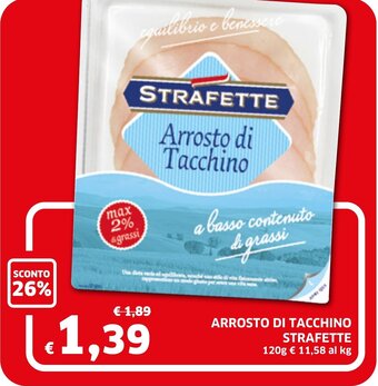 Ecu Discount Strafette Arrosto di Tacchino 120g offerta