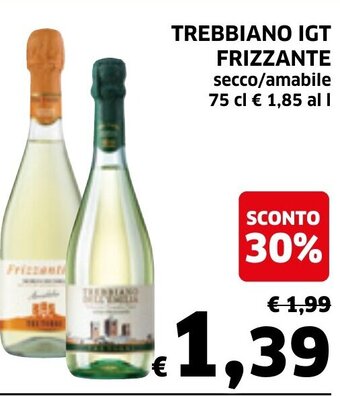Ecu Discount Trebbiano IGT Frizzante 75 cl offerta