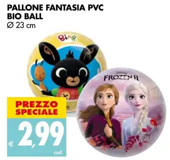 Tigros Pallone Fantasia PVC Bio Ball 23cm offerta