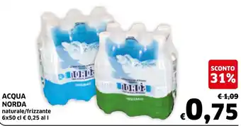 Ecu Discount Norda Acqua 6 x 50 cl offerta