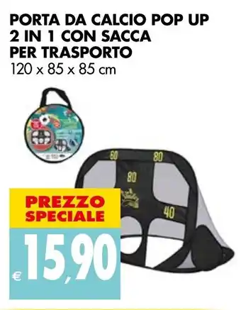 Tigros Porta Da Calcio Pop Up 120x85x85cm offerta