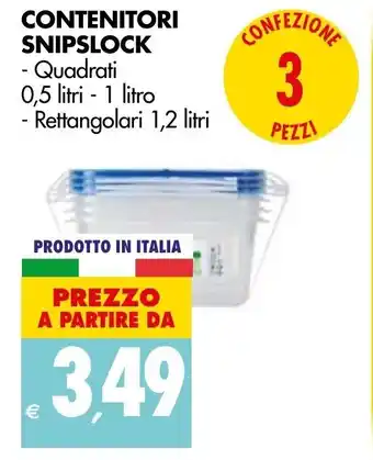 Tigros Contenitori Snipslock 1,2L offerta