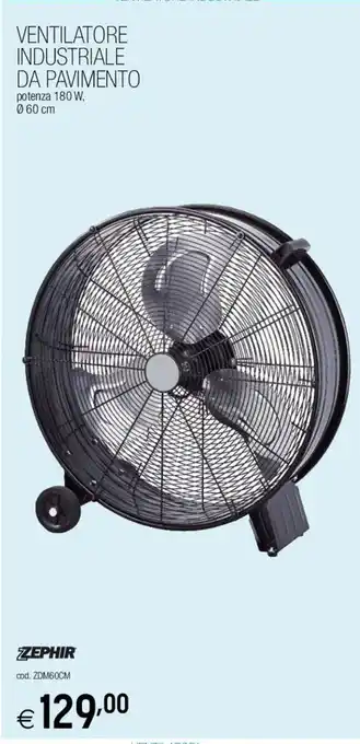 Brico OK Zephir Ventilatore Industriale da Pavimento offerta