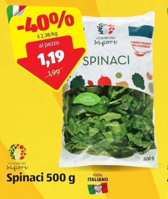 ALDI Spinaci 500 g offerta