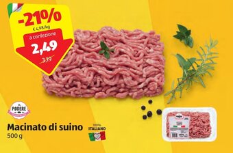 ALDI Il Podere Macinato di suino 500 g offerta