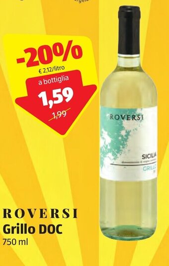 Roversi Grillo DOC 750 ml