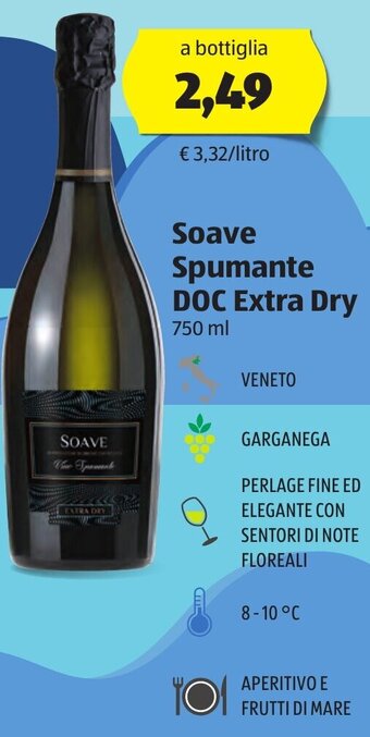 ALDI Soave Spumante DOC Extra Dry 750 ml offerta