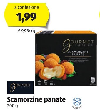 ALDI Gourmet Finest Cuisine Scamorzine panate 200 g offerta