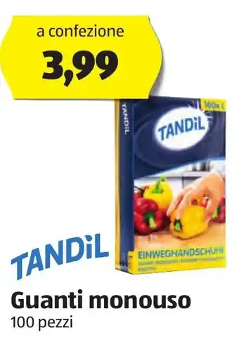ALDI Tandil Guanti Monouso 100 Pezzi offerta