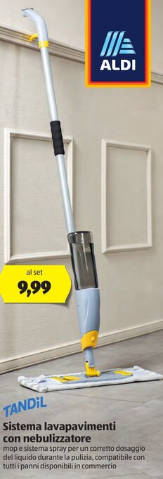 ALDI Tandil Sistema Lavapavimenti con nebulizzatore offerta