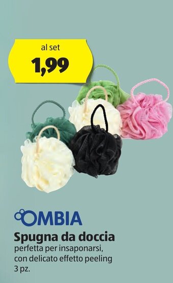 ALDI Ombia Spugna da doccia 3 pz offerta