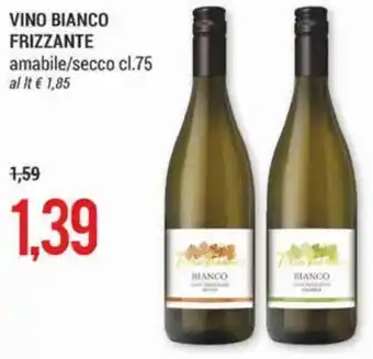 Vino Bianco Frizzante Amabile/Secco cl.75