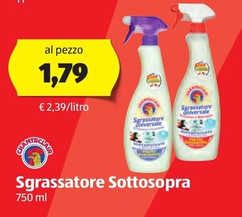 ALDI Chanteclair Sgrassatore Sottosopra 750 ml offerta