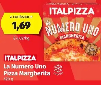 ALDI Italpizza La Numero Uno Pizza Margherita 420 g offerta