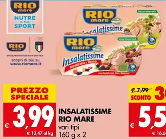 Tigros Insalatissime Rio Mare 160g x 2 offerta