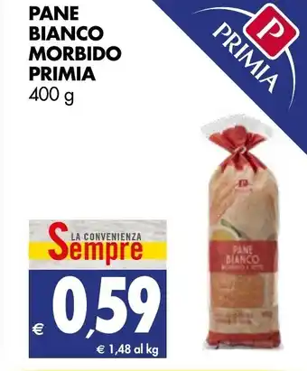 Tigros Pane Bianco Morbido Primia 400g offerta