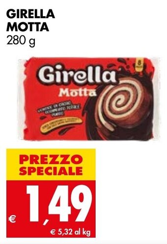 Tigros Girella Motta 280g offerta