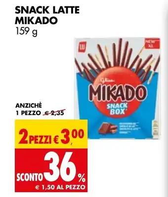 Tigros Snack Latte Milkado 159g offerta