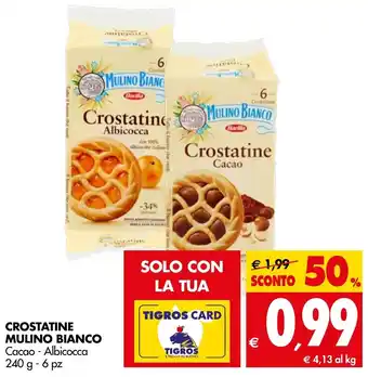 Tigros Crostatine Mulino Bianco 240g offerta