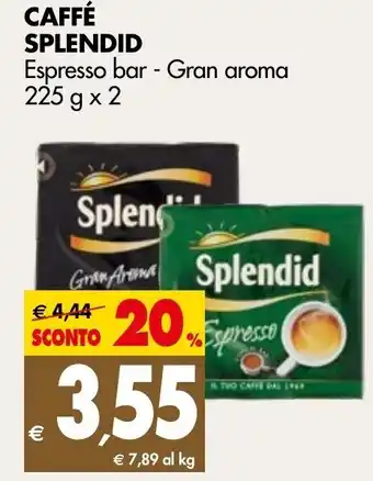 Tigros Caffe Splendid 225g x 2 offerta