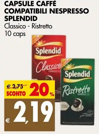 Tigros Capsule Caffe Compatibili Nespresso Splendid 10 caps offerta
