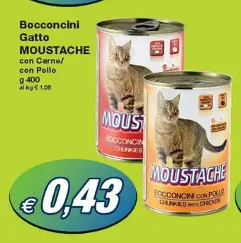 Prix Quality Moustache Bocconcini Gatto 400g offerta