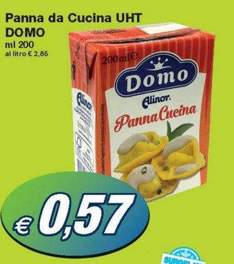 Prix Quality Domo Panna da Cucina UHT 200 ml offerta