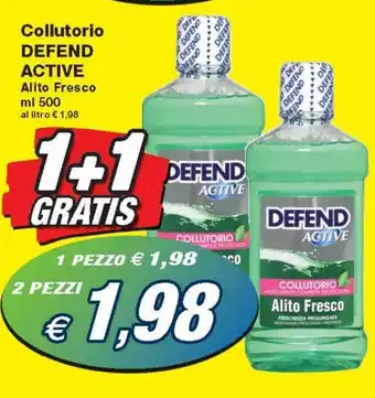 Prix Quality Defend Active Collutorio Alito Fresco 500ml offerta