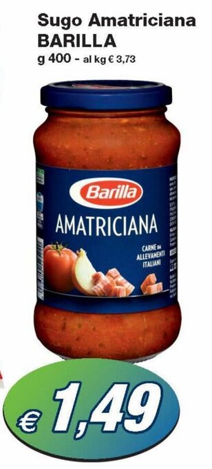 Prix Quality Barilla Sugo Amatriciana 400g offerta