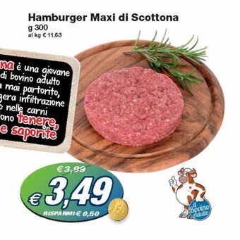 Prix Quality Hamburger Maxi di Scottona 300g offerta